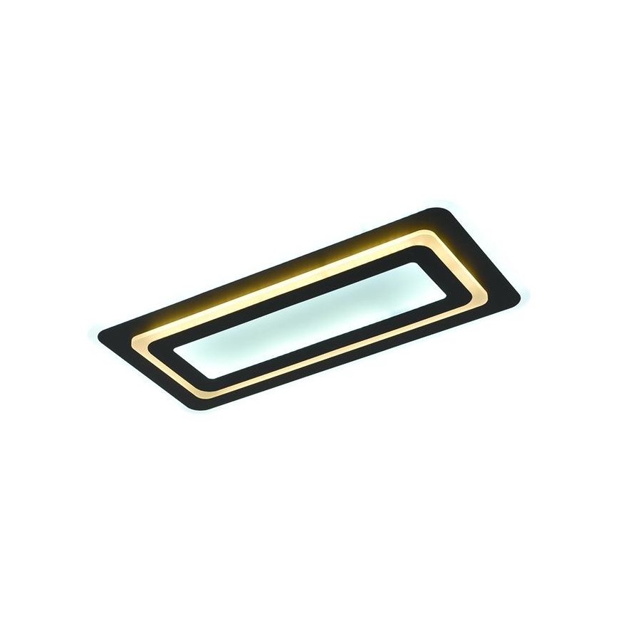 Lampă de tavan LED dimmabilă LED/85W/230V 3000-6500K neagră + telecomandă