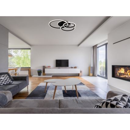 Plafonieră LED dimabilă 90W/230V, 3000–6500K, cu telecomandă