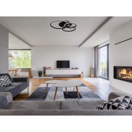 Plafonieră LED dimabilă 90W/230V, 3000–6500K, cu telecomandă