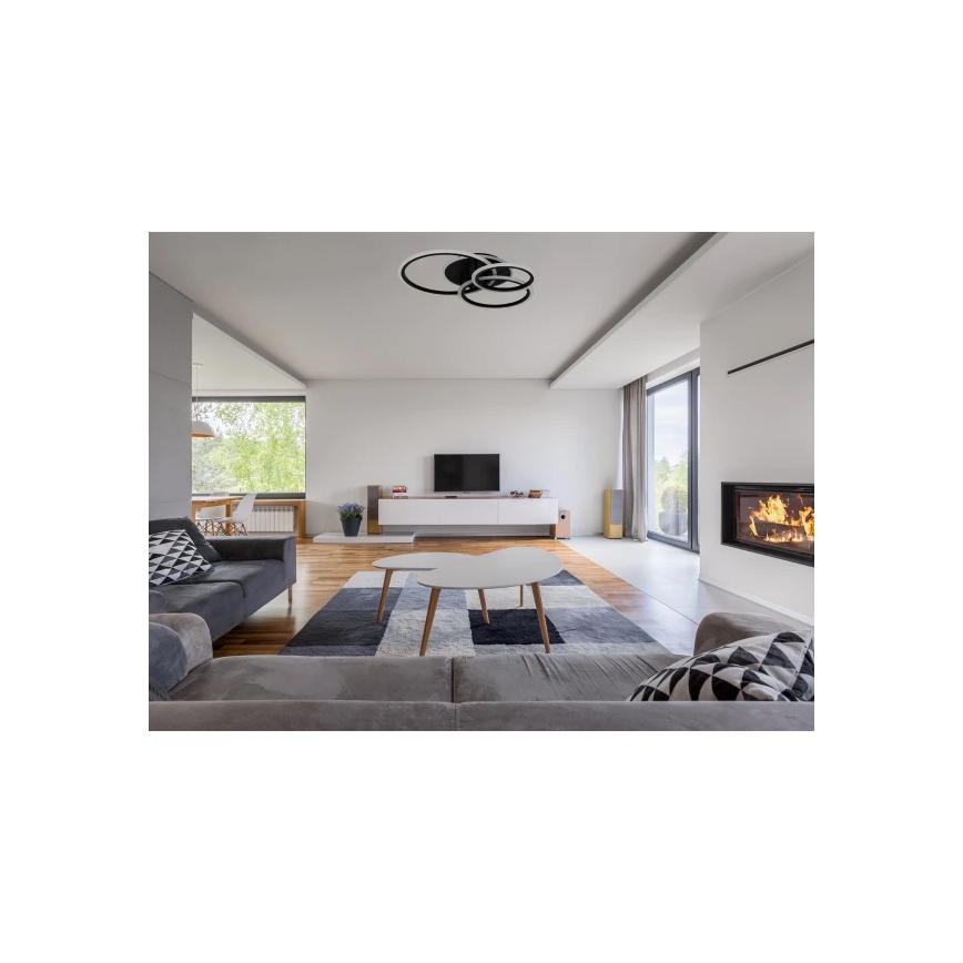 Plafonieră LED dimabilă 90W/230V, 3000–6500K, cu telecomandă