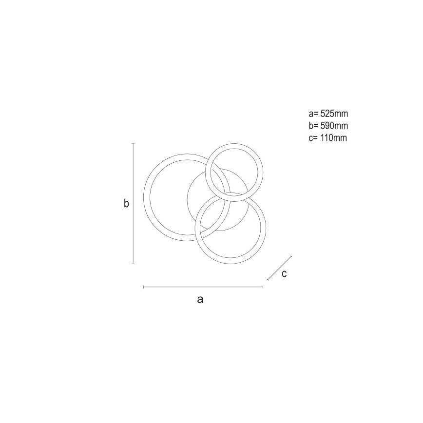 Plafonieră LED dimabilă 90W/230V, 3000–6500K, cu telecomandă