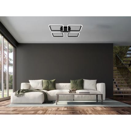 Plafonieră LED dimabilă, 95W/230V, 3000-6500K, cu telecomandă