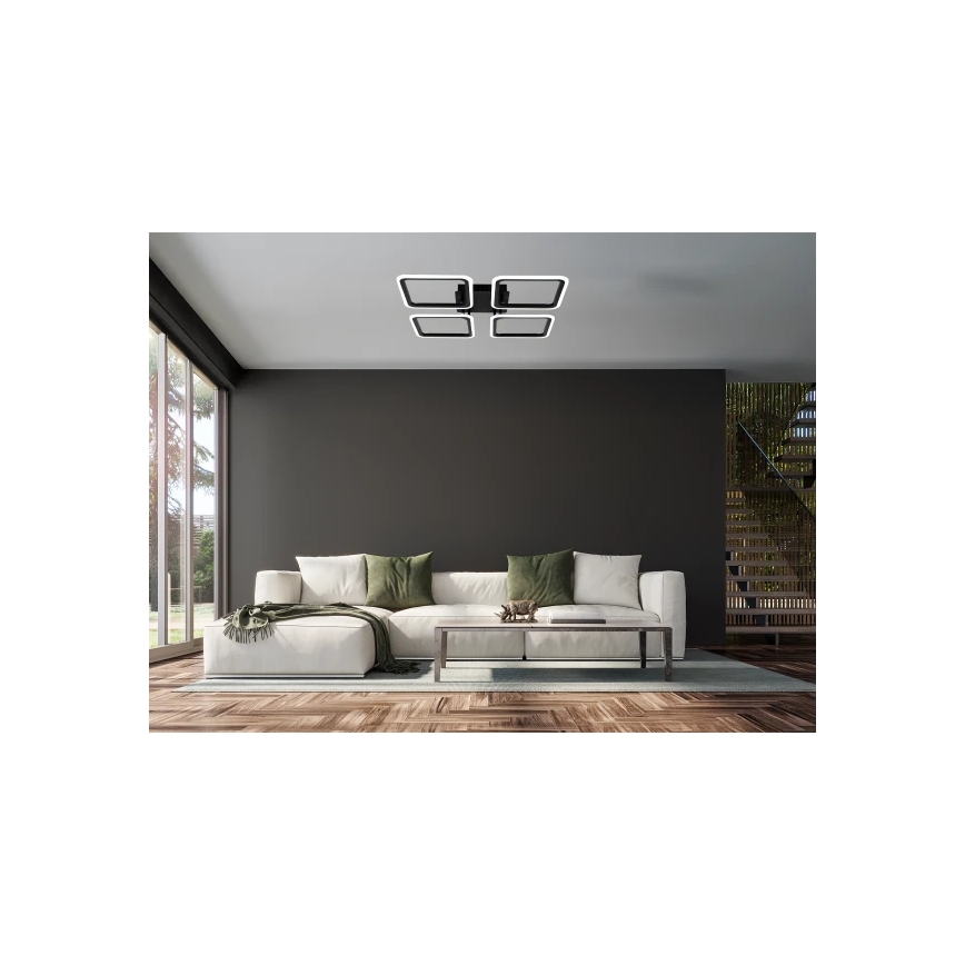 Plafonieră LED dimabilă, 95W/230V, 3000-6500K, cu telecomandă