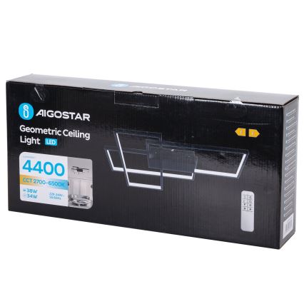 Plafonieră LED dimabilă Aigostar LED/38W/230V 2700-6500K + telecomandă