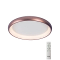 Plafonieră LED dimabilă Azzardo AZ5068 ANTONIO LED/32W/230V maro + telecomandă
