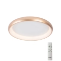 Plafonieră LED dimabilă Azzardo AZ5070 ANTONIO LED/32W/230V auriu + telecomandă