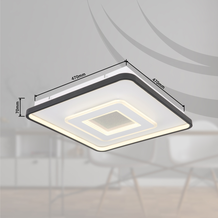 Plafonieră LED dimabilă LED/36W/230V 2700-6000K Globo + telecomandă