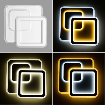 Plafonieră LED dimabilă Brilagi MODERN LED/80W/230V 2700-6500K 52,5x52,5 cm + telecomandă