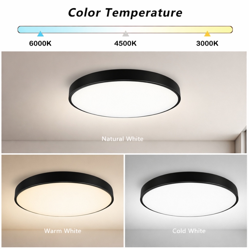 Plafonieră LED dimabilă Brilagi POOL SMART LED/60W/230V 3000-6000K 50 cm + telecomandă