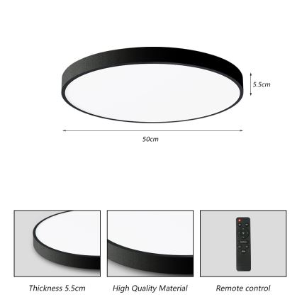 Plafonieră LED dimabilă Brilagi POOL SMART LED/60W/230V 3000-6000K 50 cm + telecomandă