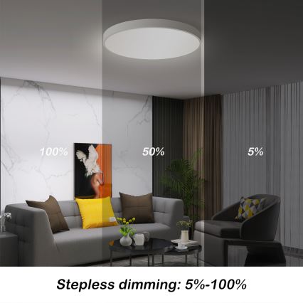 Plafonieră LED dimabilă Brilagi POOL SMART LED/60W/230V 3000-6000K 50 cm + telecomandă