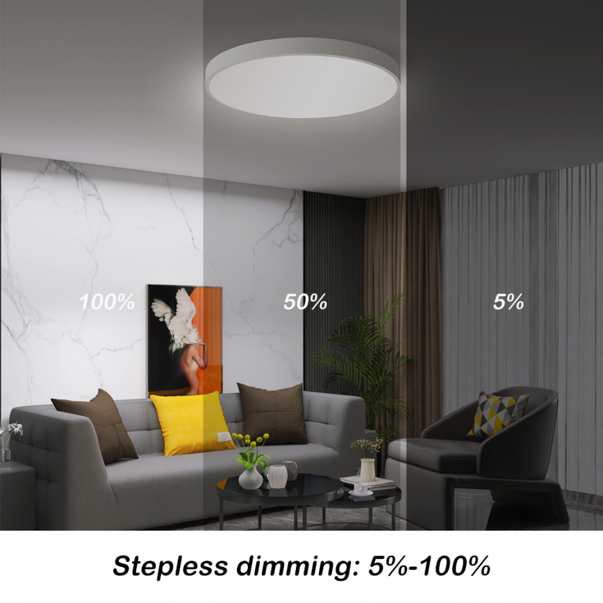 Plafonieră LED dimabilă Brilagi POOL SMART LED/60W/230V 3000-6000K 50 cm + telecomandă