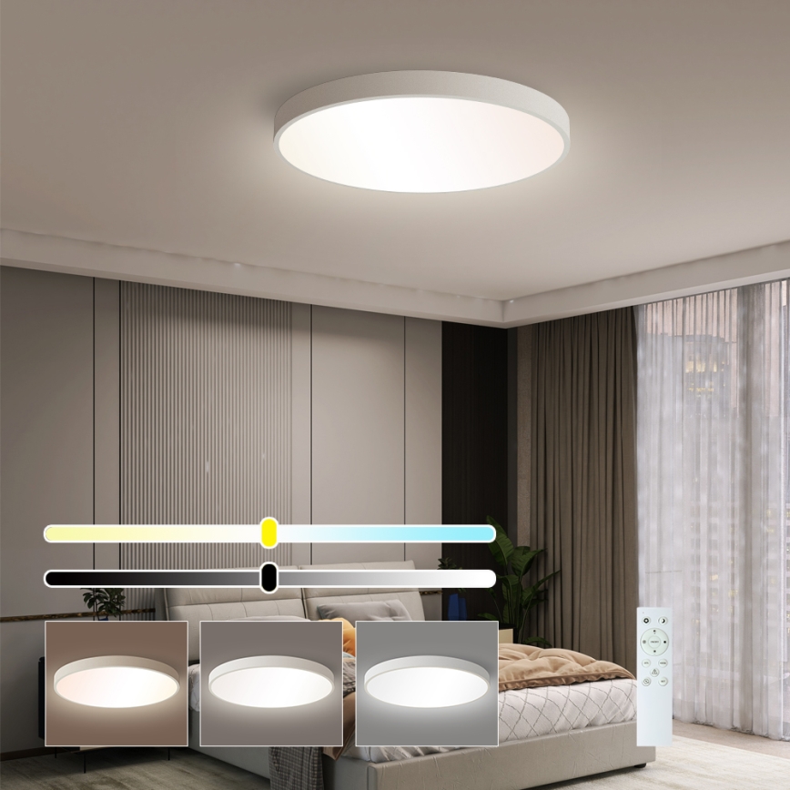 Plafonieră LED dimabilă Brilagi POOL SMART LED/60W/230V 3000-6000K 50 cm + telecomandă