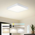 Plafonieră LED dimabilă Brilagi POOL SQUARE LED/36W/230V 3000-6000K 40x40 cm alb + telecomandă