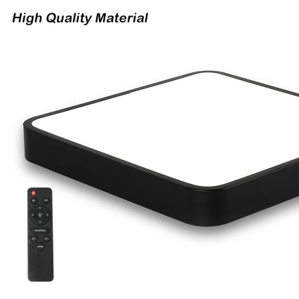 Plafonieră LED dimabilă Brilagi POOL SQUARE LED/36W/230V 3000-6000K 40x40 cm negru + telecomandă