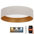 Plafonieră LED dimabilă Brilagi VELVET SMART LED/24W/230V d. 45 cm 2700-6500K Wi-Fi Tuya + telecomandă