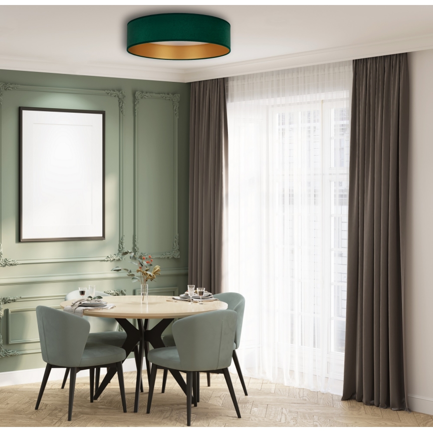 Plafonieră LED dimabilă Brilagi VELVET SMART LED/36W/230V d. 55 cm 2700-6500K Wi-Fi Tuya verde/auriu + telecomandă