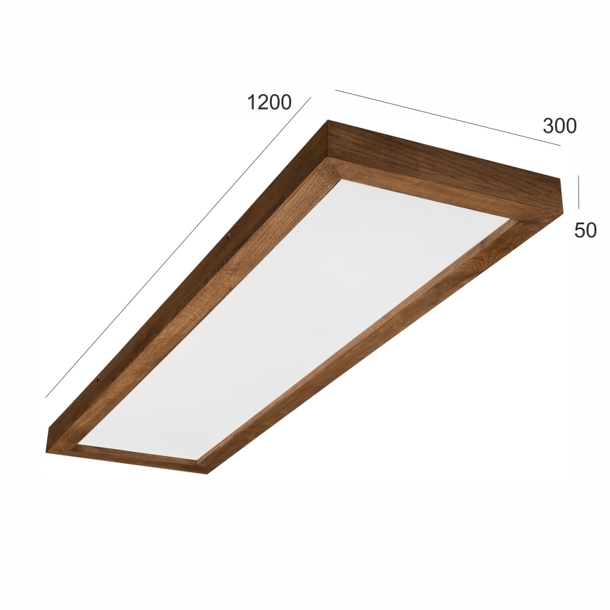 Plafonieră LED dimabilă pentru baie Brilagi WOODY FRAME LED/50W/230V stejar 120x30cm 3000-6000K IP44 + telecomandă