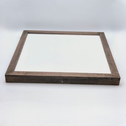 Plafonieră LED dimabilă pentru baie Brilagi WOODY FRAME LED/50W/230V stejar nuc 60x60 cm 3000-6000K IP44 + telecomandă