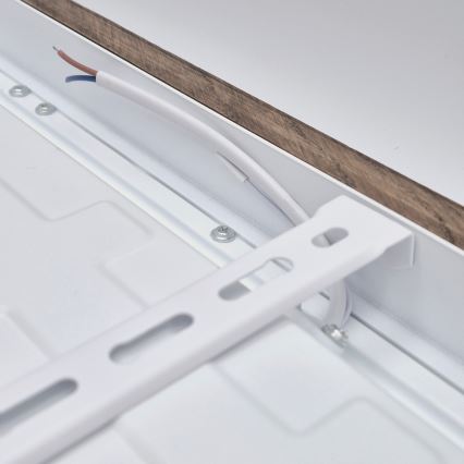 Plafonieră LED dimabilă pentru baie Brilagi WOODY FRAME LED/50W/230V stejar nuc 60x60 cm 3000-6000K IP44 + telecomandă