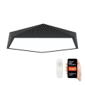 Plafonieră LED dimabilă BRILIANT LED/56W/230V Wi-Fi Tuya neagră Immax NEO 07151-B80 + telecomandă