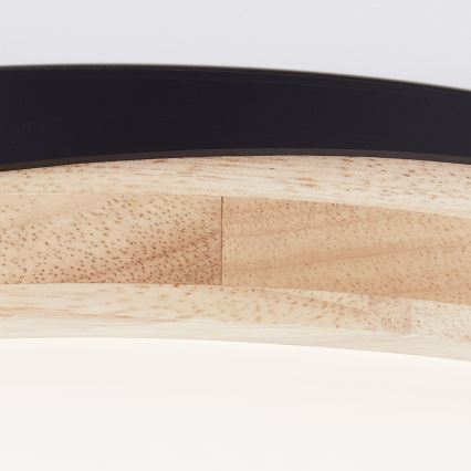 Plafonieră LED dimabilă Brilliant BAARLO LED/24W/230V d. 35 cm negru/ficus de cauciuc