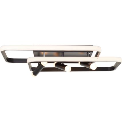 Plafonieră LED dimabilă Brilliant DALIDA LED/54W/230V 3000-6500K 45,2x66 cm negru + telecomandă