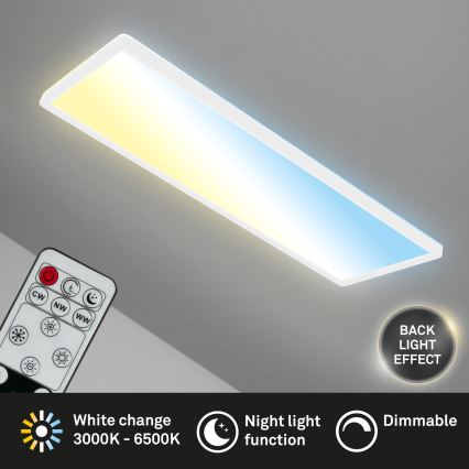 Plafonieră LED dimabilă Briloner 7403-016 SLIM LED/23W/230V 2700-6500K + telecomandă