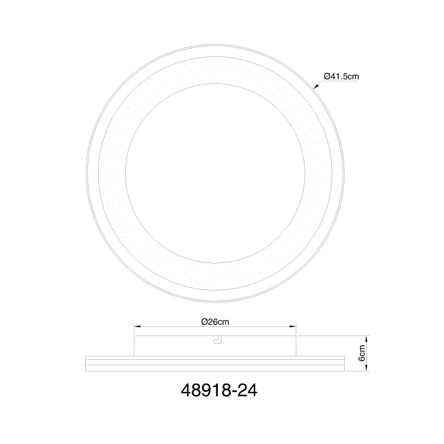Plafonieră LED dimabilă LED/24W/230V 2700-6000K Globo + telecomandă