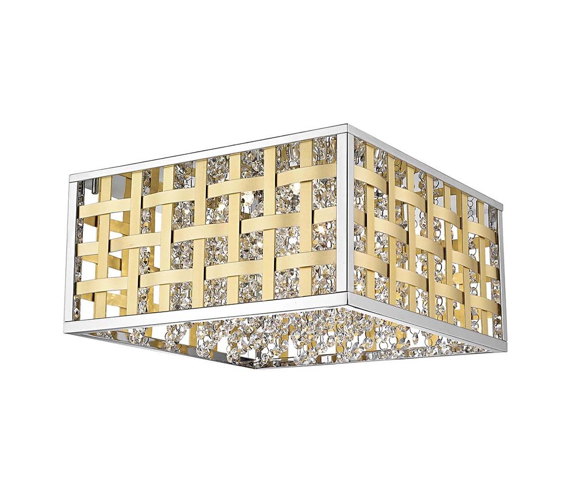 Plafonieră LED dimabilă COLUMBUS LED/20W/230V aurie/crom 140002
