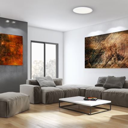 Plafonieră LED dimabilă CRUZ LED/40W/230V 2000lm + telecomandă