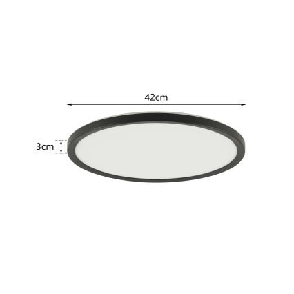 Plafonieră LED dimabilă cu senzor de mișcare și crepuscular Brilagi ULTRA SLIM LED/24W/230V d. 42 cm + telecomandă