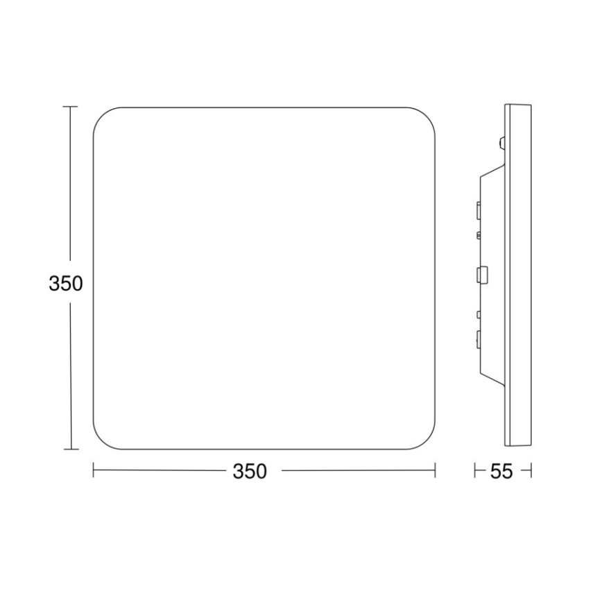 Plafonieră LED dimabilă cu senzor RSPROR30QBASICSC 23,26W/230V IP40 3000K Steinel