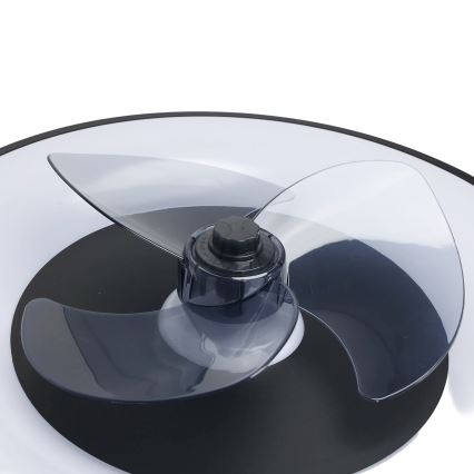 Plafonieră LED dimabilă cu ventilator Aigostar MESH LED/40W/230V 2700-6500K negru + telecomandă