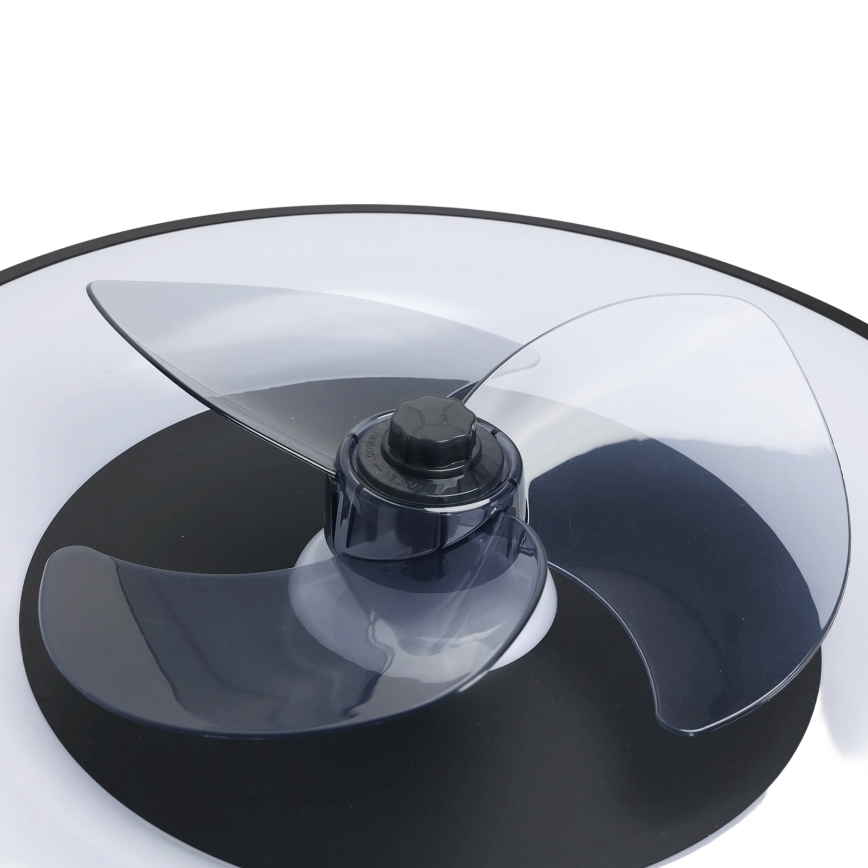 Plafonieră LED dimabilă cu ventilator Aigostar MESH LED/40W/230V 2700-6500K negru + telecomandă