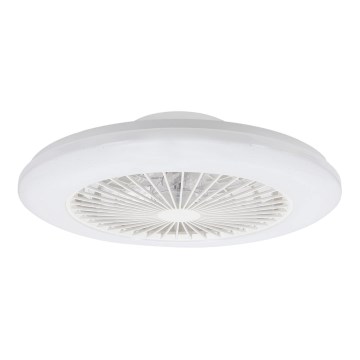 Plafonieră LED dimabilă cu ventilator Aigostar MESH LED/40W/230V 2700-6500K alb + telecomandă