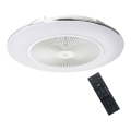 Plafonieră LED dimabilă cu ventilator ARIA LED/38W/230V 3000-6000K alb + telecomandă