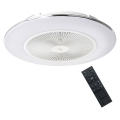 Plafonieră LED dimabilă cu ventilator ARIA LED/38W/230V 3000-6000K albă + telecomandă
