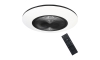 Plafonieră LED dimabilă cu ventilator ARIA LED/38W/230V neagră/albă + telecomandă