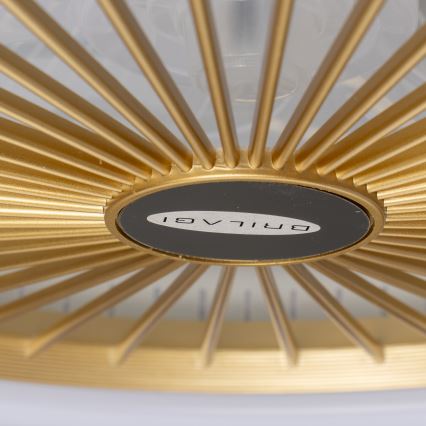 Plafonieră LED dimabilă cu ventilator Brilagi RONDA LED/48W/230V 3000-6000K auriu + telecomandă