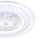 Plafonieră LED dimabilă cu ventilator Brilagi RONDA LED/65W/230V 3000-6500K alb + telecomandă