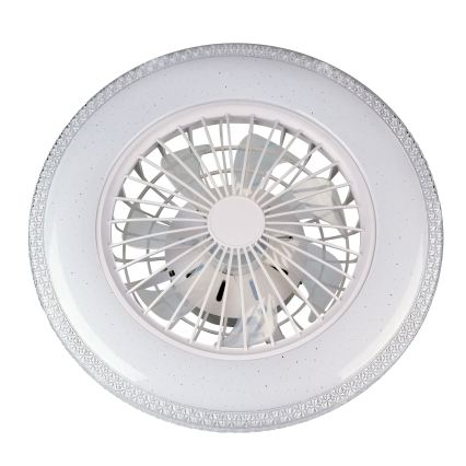 Plafonieră LED reglabilă cu ventilator EGYPT LED/48W/230V 3000-6500K albă + telecomandă