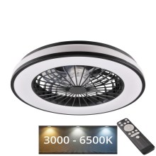Plafonieră LED dimabilă cu ventilator LED/48W/230V 3000-6500K + telecomandă