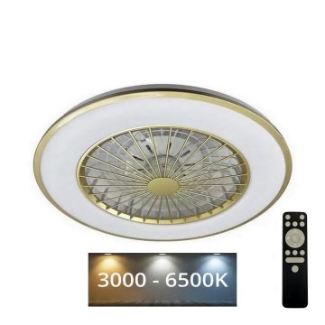 Plafonieră LED dimabilă cu ventilator OPAL LED/48W/230V 3000-6500K + telecomandă