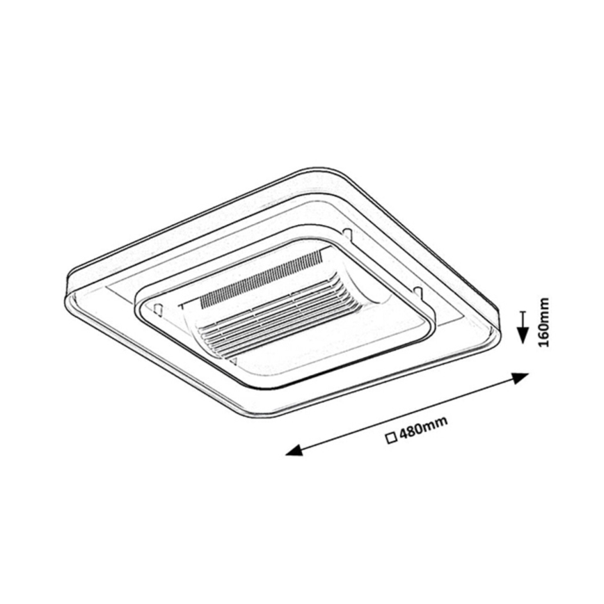 Plafonieră LED dimabilă cu ventilator Rabalux LED/50W/230V 3000/4000/6000K Wi-Fi + telecomandă