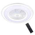 Plafonieră LED dimabilă cu ventilator RONDA LED/48W/230V 3000-6000K albă Brilagi + telecomandă