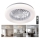 Plafonieră LED dimabilă cu ventilator VENTELUX LED/24W/230V 3000/4000/6500K Ø 45 cm albă + telecomandă