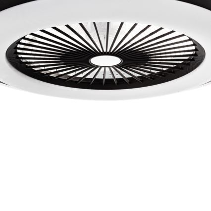 Plafonieră LED dimabilă cu ventilator ZEPHYR LED/48W/230V 3000-6000K negru + telecomandă