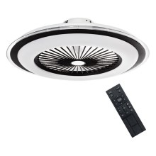 Plafonieră LED dimabilă cu ventilator ZONDA LED/48W/230V 3000-6000K negru + telecomandă