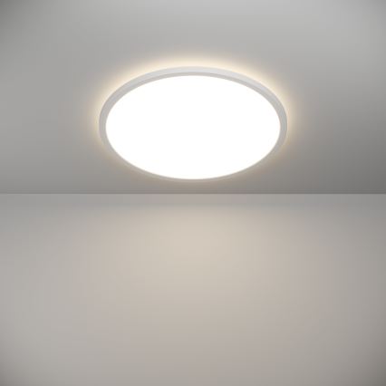 Plafonieră LED dimabilă de exterior Eglo LED/16,8W/230V 2700-6500K d. 50 cm IP44 alb + telecomandă